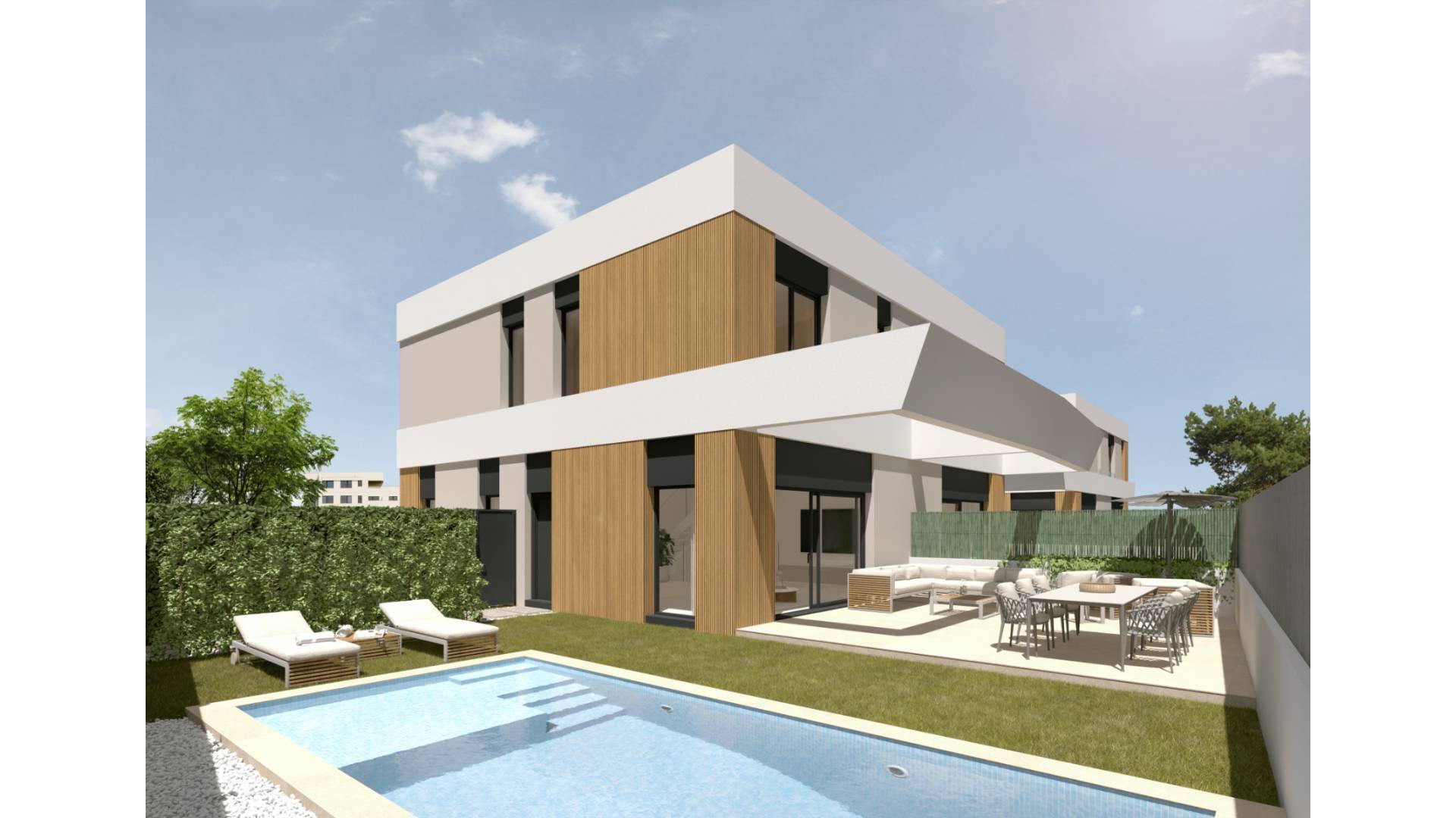 Nueva construcción  - Villa semi pareada - San Juan Alicante