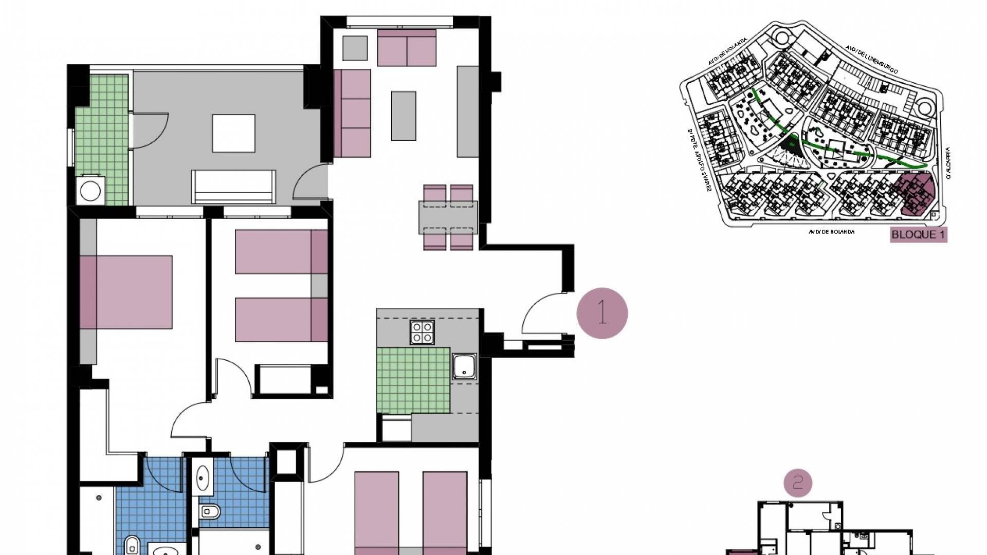 Tweedehands - Appartement - Plat - Pilar de la Horadada - Mil Palmeras