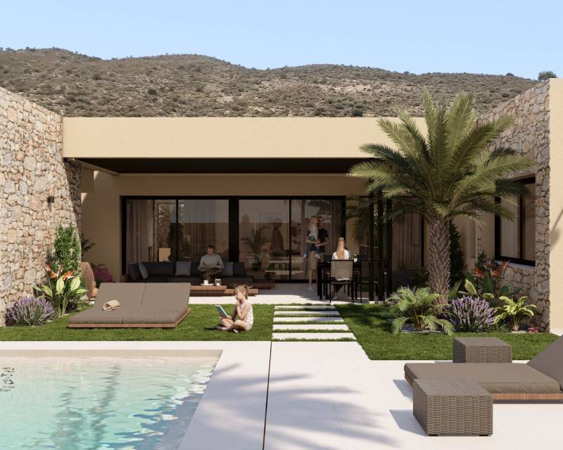 Villa independiente · Nueva construcción  · MURCIA · BAÑOS Y MENDIGO/ ALTAONA GOLF