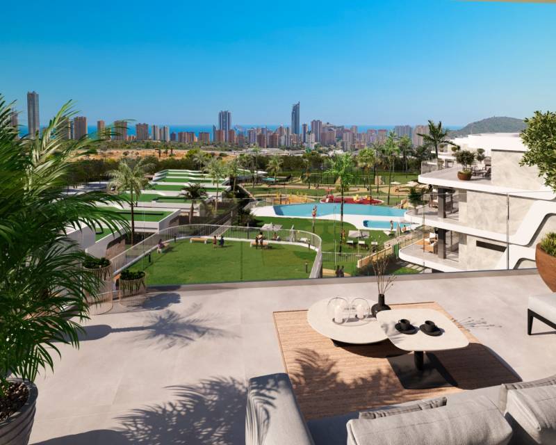 Penthouse avec solarium près de la mer à Finestrat